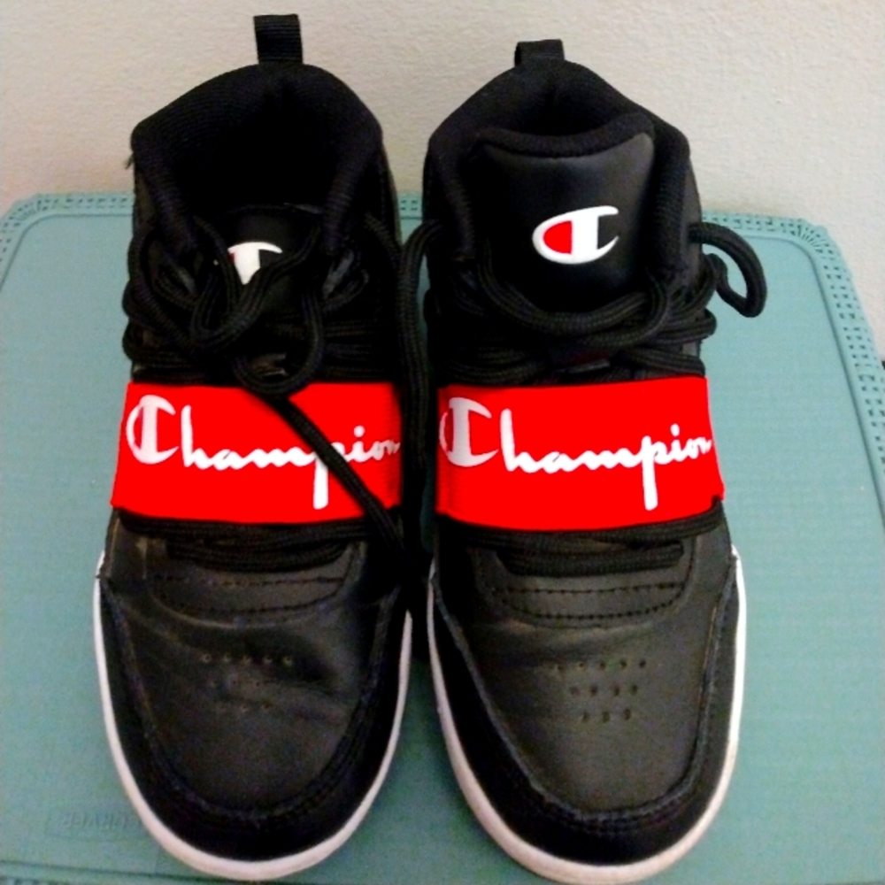 SAVAGE MIJO: Champion 3/4 top tennis shoes (one time wear)